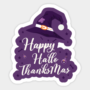 Happy Hallowthanksmas Sticker